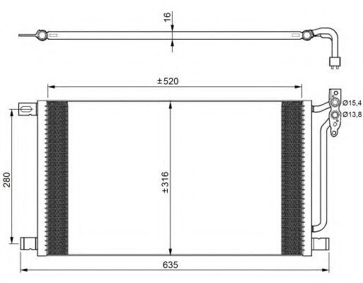 Condensator, climatizare BMW X3 (E83) (2004 - 2011) NRF 35748 piesa NOUA