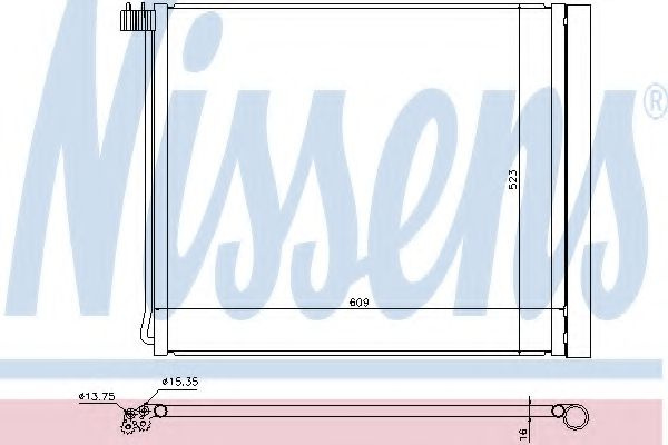 Condensator, climatizare BMW X5 (E70) (2007 - 2013) NISSENS 940339 piesa NOUA