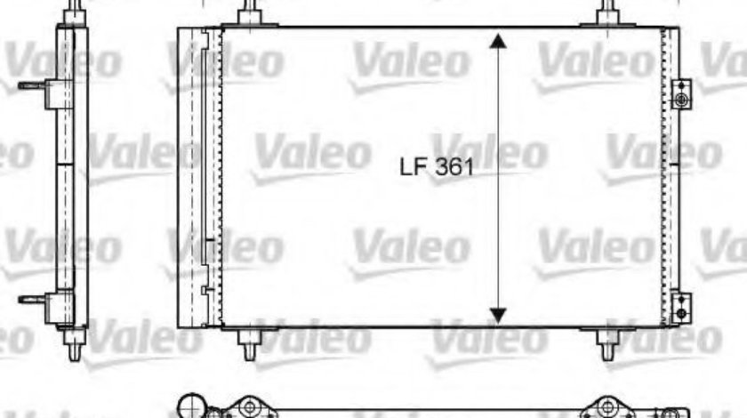 Condensator, climatizare CITROEN BERLINGO (B9) (2008 - 2016) VALEO 818171 piesa NOUA