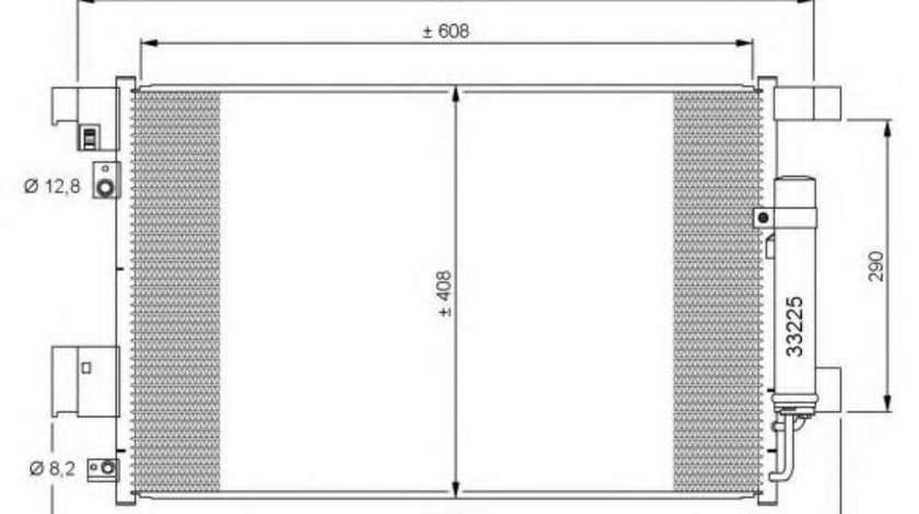 Condensator, climatizare CITROEN C-CROSSER (EP) (2007 - 2016) NRF 35872 piesa NOUA