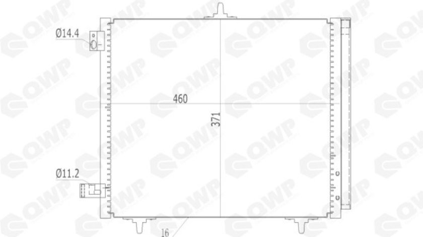 Condensator, climatizare CITROEN C3 I (FC) (2002 - 2016) QWP WAC146 piesa NOUA