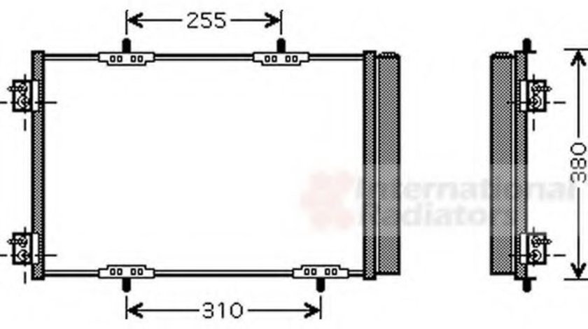 Condensator, climatizare CITROEN C3 II (2009 - 2016) VAN WEZEL 40005291 piesa NOUA