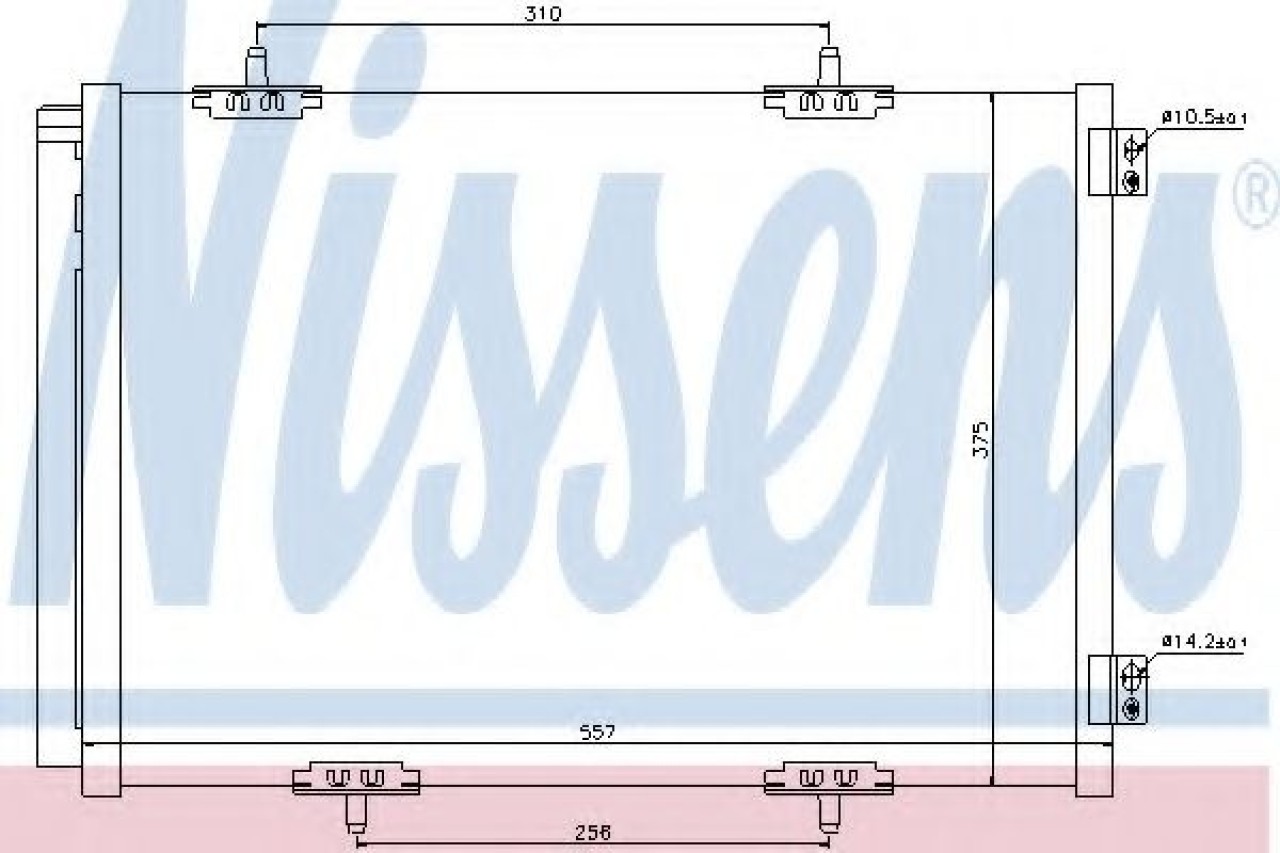Condensator, climatizare CITROEN C3 II (2009 - 2016) NISSENS 940055 piesa NOUA