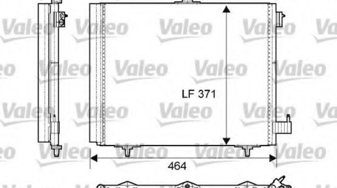 Condensator, climatizare CITROEN C3 II (2009 - 2016) VALEO 814095 piesa NOUA