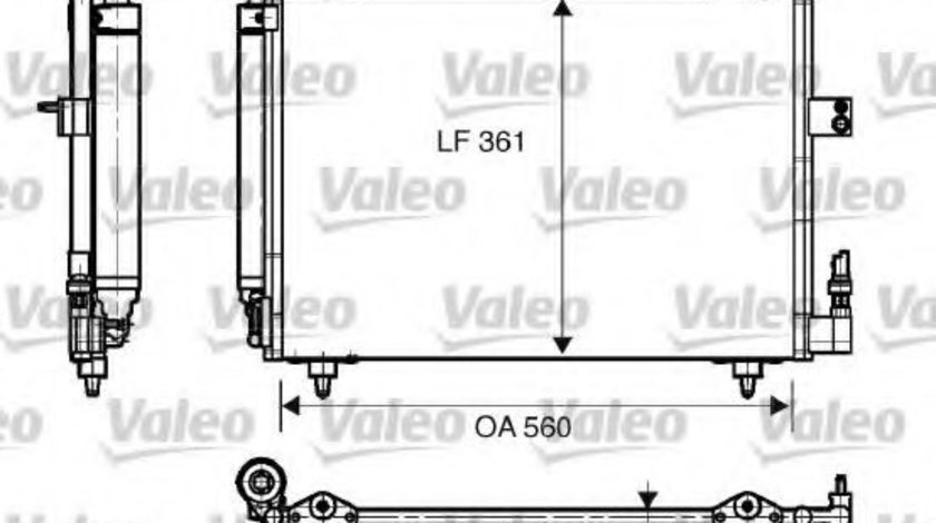 Condensator, climatizare CITROEN C5 II Break (RE) (2004 - 2016) VALEO 817824 piesa NOUA