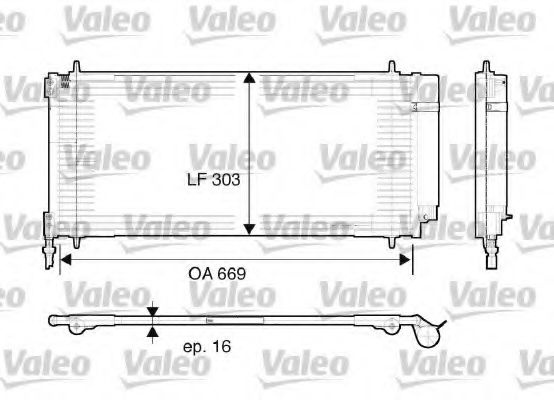 Condensator, climatizare CITROEN C5 II (RC) (2004 - 2016) VALEO 817740 piesa NOUA