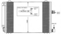 Condensator, climatizare CITROEN C6 (TD) (2005 - 2...