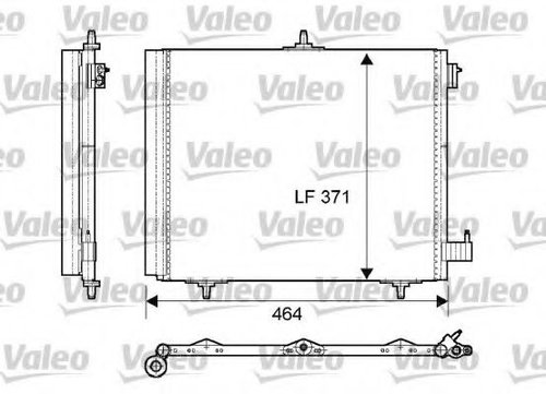 Condensator, climatizare CITROEN DS3 Cabriolet (2013 - 2015) VALEO 814095 piesa NOUA