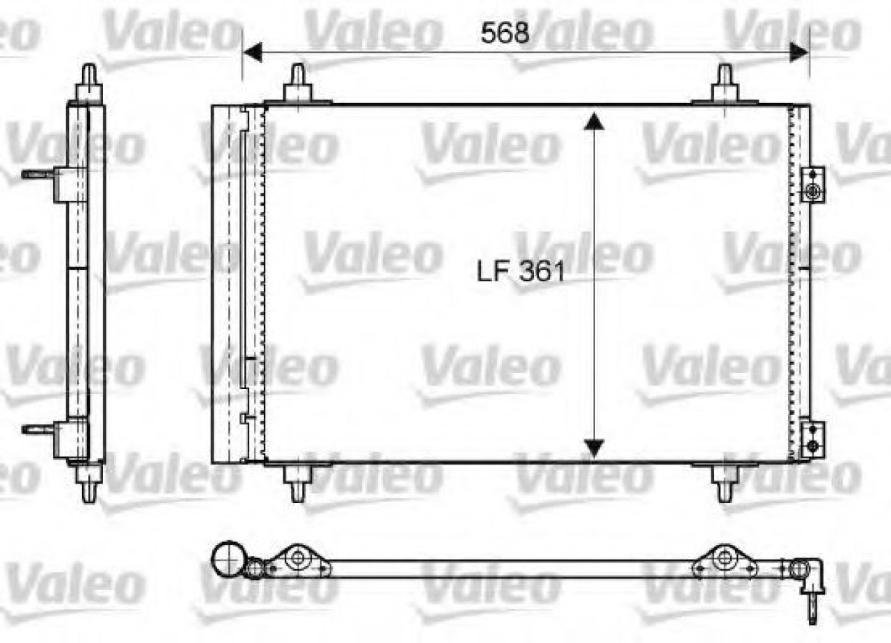 Condensator, climatizare CITROEN DS5 (2011 - 2015) VALEO 818171 piesa NOUA