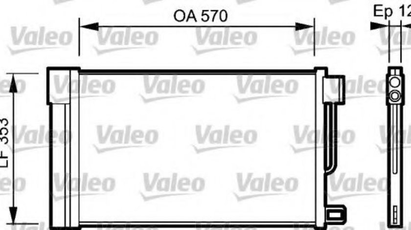 Condensator, climatizare CITROEN NEMO caroserie (AA) (2008 - 2016) VALEO 818193 piesa NOUA