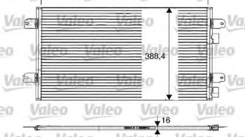 Condensator, climatizare DACIA LOGAN EXPRESS (FS) (2009 - 2016) VALEO 817701 piesa NOUA