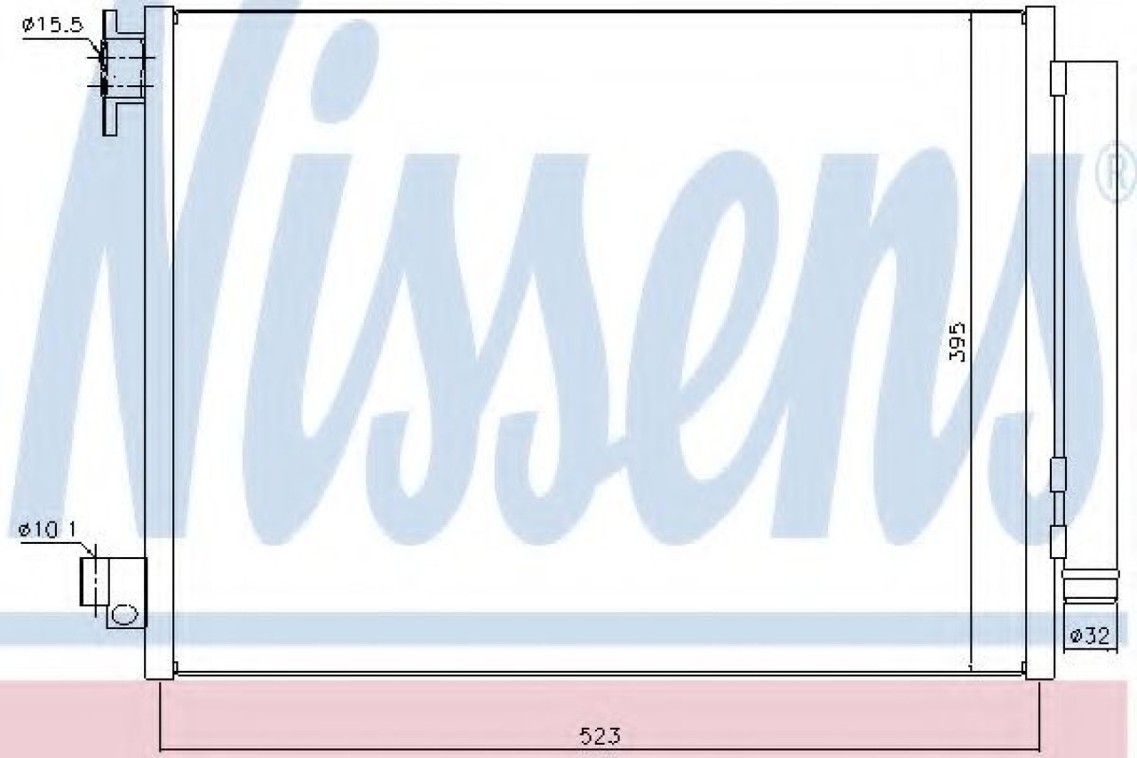 Condensator, climatizare DACIA LOGAN II (2012 - 2016) NISSENS 940321 piesa NOUA