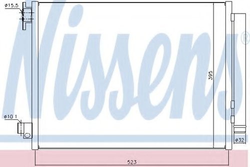 Condensator, climatizare DACIA LOGAN MCV II (2013 - 2016) NISSENS 940321 piesa NOUA