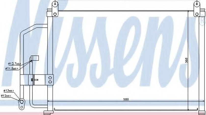 Condensator, climatizare DAEWOO LANOS (KLAT) (1997 - 2016) NISSENS 94412 piesa NOUA