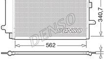 Condensator, climatizare (DCN12003 DENSO) IVECO