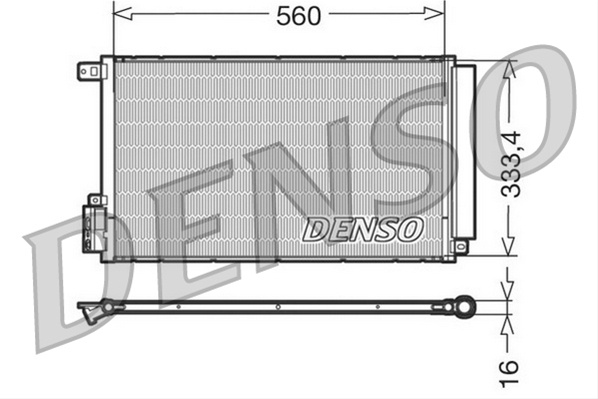Condensator, Climatizare Denso Fiat DCN13109