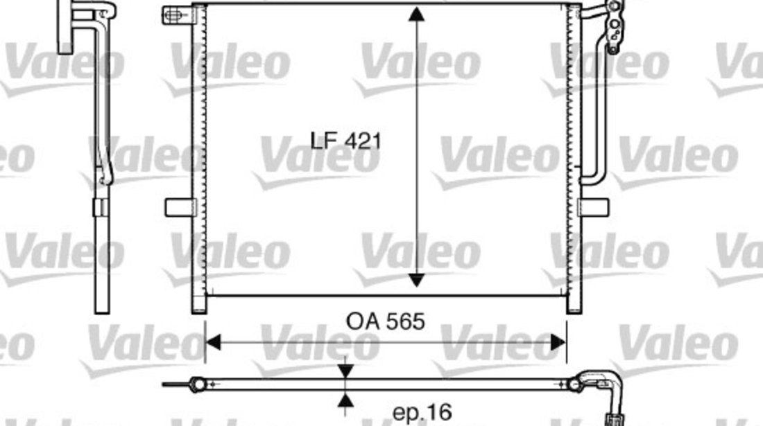 Condensator, climatizare fata (817383 VALEO) BMW