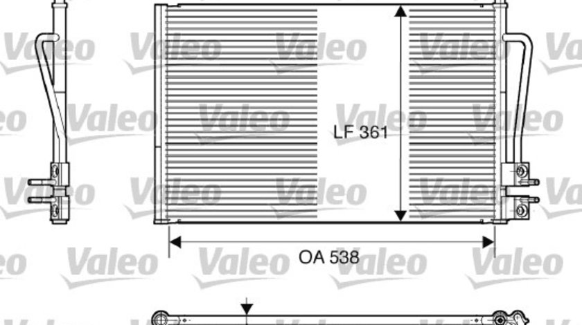 Condensator, climatizare fata (817664 VALEO) FORD,FORD AUSTRALIA