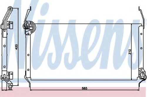 Condensator, climatizare FIAT BRAVA (182) (1995 - 2003) NISSENS 94195 piesa NOUA