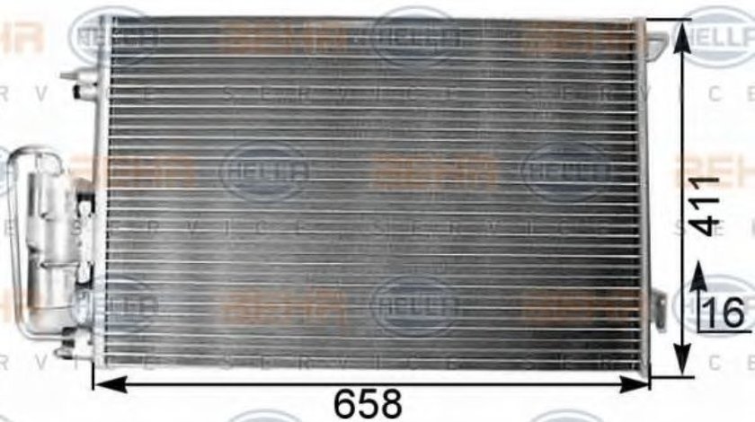 Condensator, climatizare FIAT CROMA (194) (2005 - 2016) HELLA 8FC 351 300-301 piesa NOUA