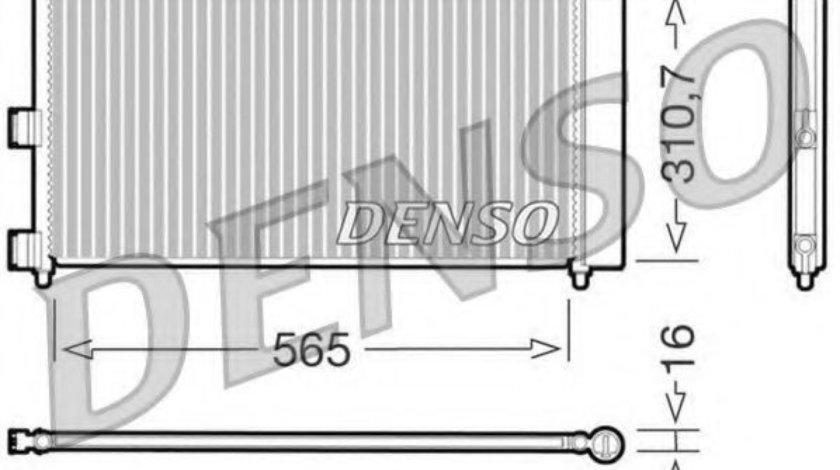 Condensator, climatizare FIAT DOBLO Microbus (223, 119) (2001 - 2016) DENSO DCN09070 piesa NOUA