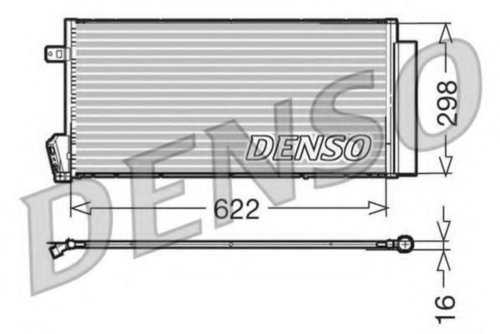 Condensator, climatizare FIAT DOBLO Microbus (263, 152) (2009 - 2016) DENSO DCN09018 piesa NOUA