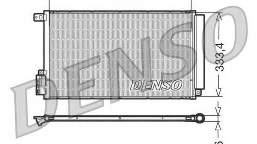 Condensator, climatizare FIAT DOBLO Microbus (263, 152) (2009 - 2016) DENSO DCN13109 piesa NOUA