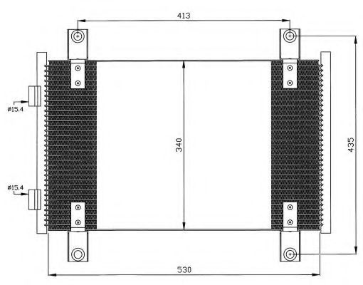 Condensator, climatizare FIAT DUCATO bus (244) (2002 - 2016) NRF 35501 piesa NOUA