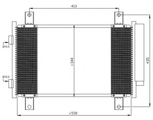 Condensator, climatizare FIAT DUCATO bus (244) (2002 - 2016) NRF 35840 piesa NOUA
