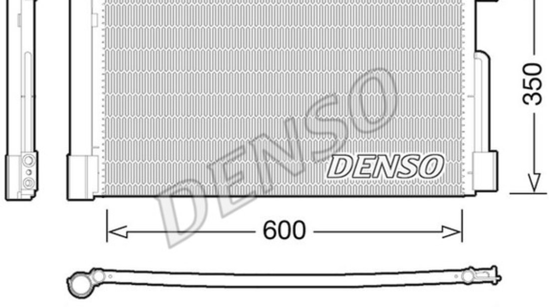 Condensator, climatizare FIAT GRANDE PUNTO (199_) DENSO DCN01004