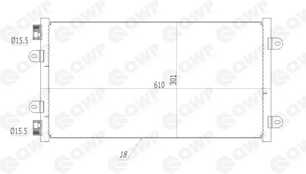 Condensator, climatizare FIAT PUNTO (188) (1999 - 2016) QWP WAC172 piesa NOUA