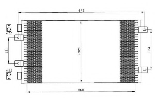 Condensator, climatizare FIAT PUNTO (188) (1999 - 2016) NRF 35442 piesa NOUA