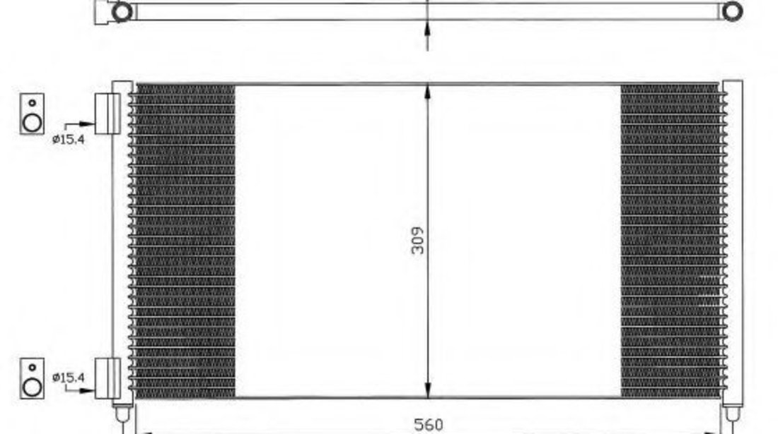 Condensator, climatizare FIAT PUNTO Van (188AX) (2000 - 2009) NRF 35496 piesa NOUA