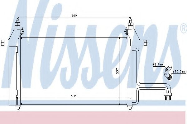 Condensator, climatizare FIAT STILO (192) (2001 - 2010) NISSENS 94610 piesa NOUA
