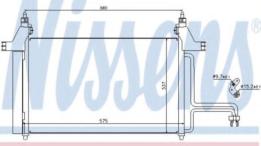 Condensator, climatizare FIAT STILO (192) (2001 - 2010) NISSENS 94610 piesa NOUA