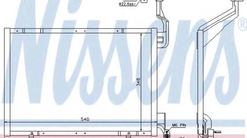 Condensator, climatizare FORD B-MAX (JK) (2012 - 2016) NISSENS 940287 piesa NOUA