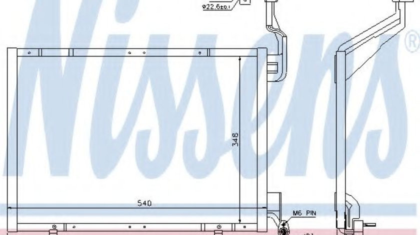 Condensator, climatizare FORD B-MAX Van (2012 - 2016) NISSENS 940287 piesa NOUA