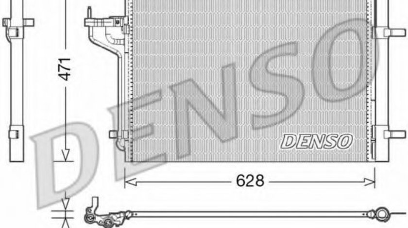 Condensator, climatizare FORD C-MAX II (DXA) (2010 - 2016) DENSO DCN10029 piesa NOUA