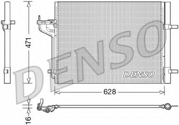 Condensator, climatizare FORD C-MAX II (DXA) (2010 - 2016) DENSO DCN10029 piesa NOUA