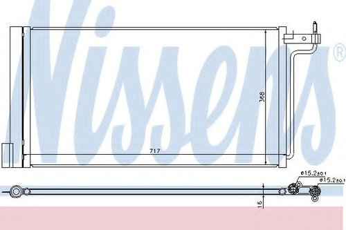 Condensator, climatizare FORD C-MAX II (DXA) (2010 - 2016) NISSENS 940181 piesa NOUA