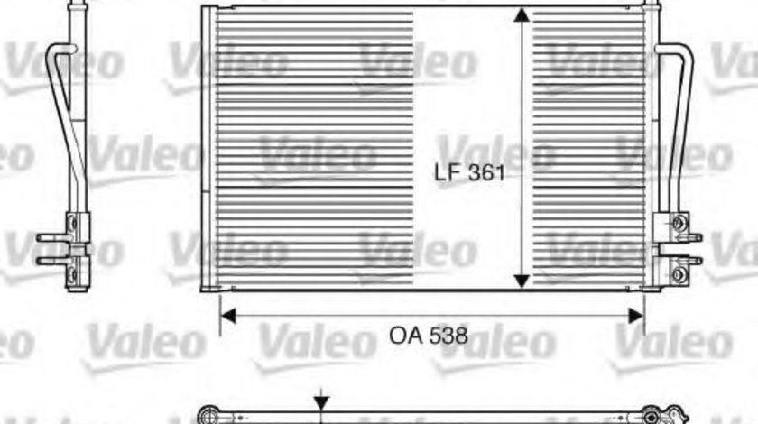 Condensator, climatizare FORD FIESTA V (JH, JD) (2001 - 2010) VALEO 817664 piesa NOUA