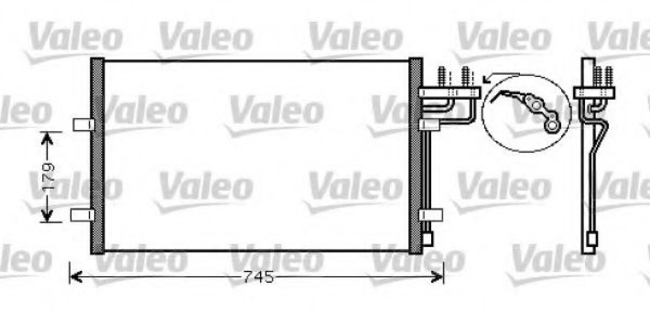 Condensator, climatizare FORD FOCUS C-MAX (2003 - 2007) VALEO 818046 piesa NOUA