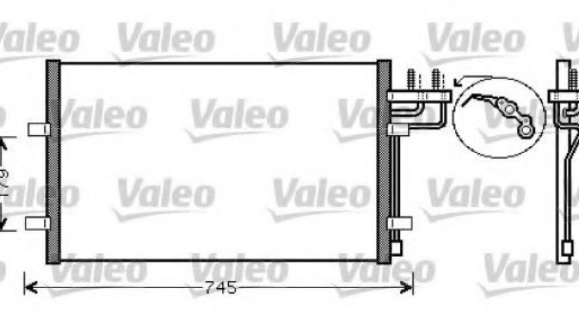 Condensator, climatizare FORD FOCUS C-MAX (2003 - 2007) VALEO 818046 piesa NOUA