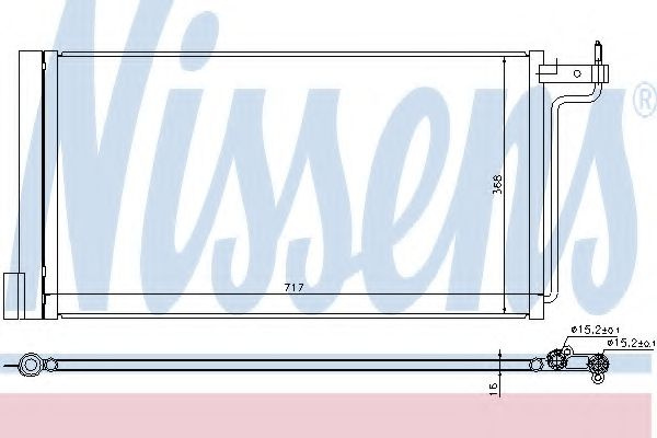 Condensator, climatizare FORD FOCUS III (2010 - 2016) NISSENS 940181 piesa NOUA