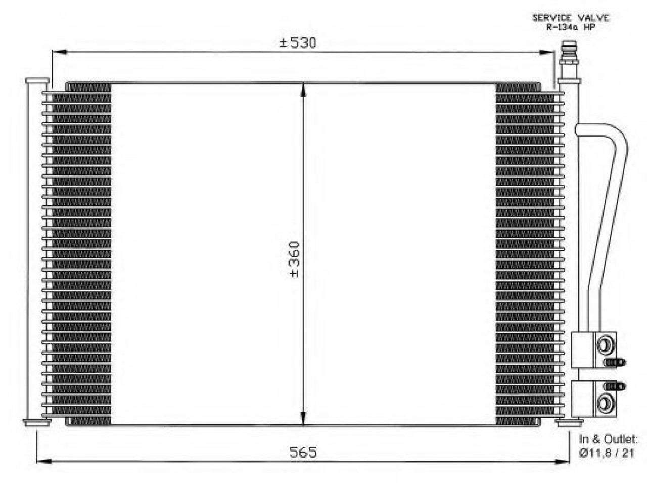 Condensator, climatizare FORD FUSION (JU) (2002 - 2012) NRF 35524 piesa NOUA