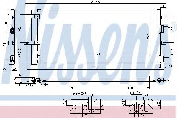 Condensator, climatizare FORD GALAXY (2015 - 2016) NISSENS 940626 piesa NOUA