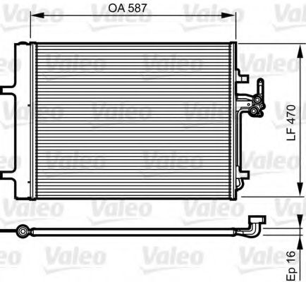 Condensator, climatizare FORD GALAXY (WA6) (2006 - 2015) VALEO 814184 piesa NOUA