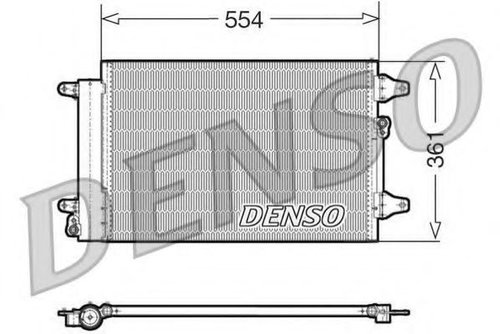 Condensator, climatizare FORD GALAXY (WGR) (1995 - 2006) DENSO DCN32015 piesa NOUA