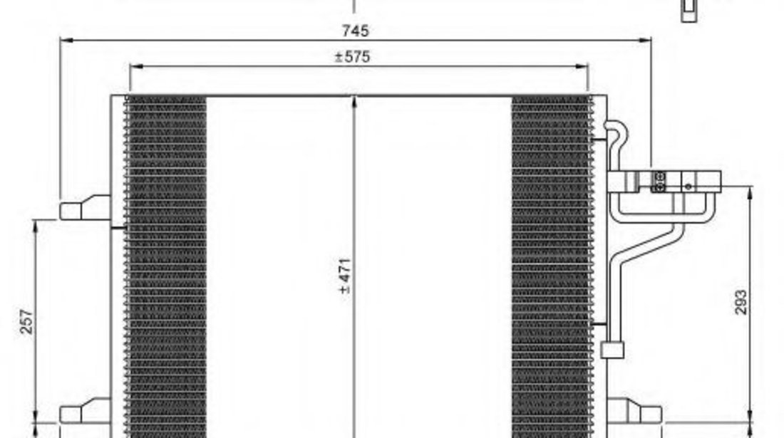 Condensator, climatizare FORD KUGA I (2008 - 2016) NRF 35936 piesa NOUA