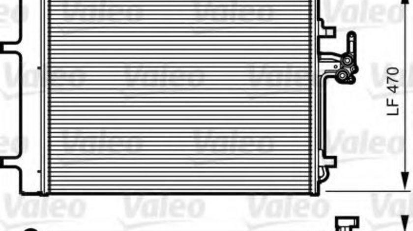 Condensator, climatizare FORD MONDEO IV (BA7) (2007 - 2016) VALEO 814184 piesa NOUA